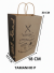 Sacola com 50 de Papel Kraft para Delivery/Entrega Tamanho P